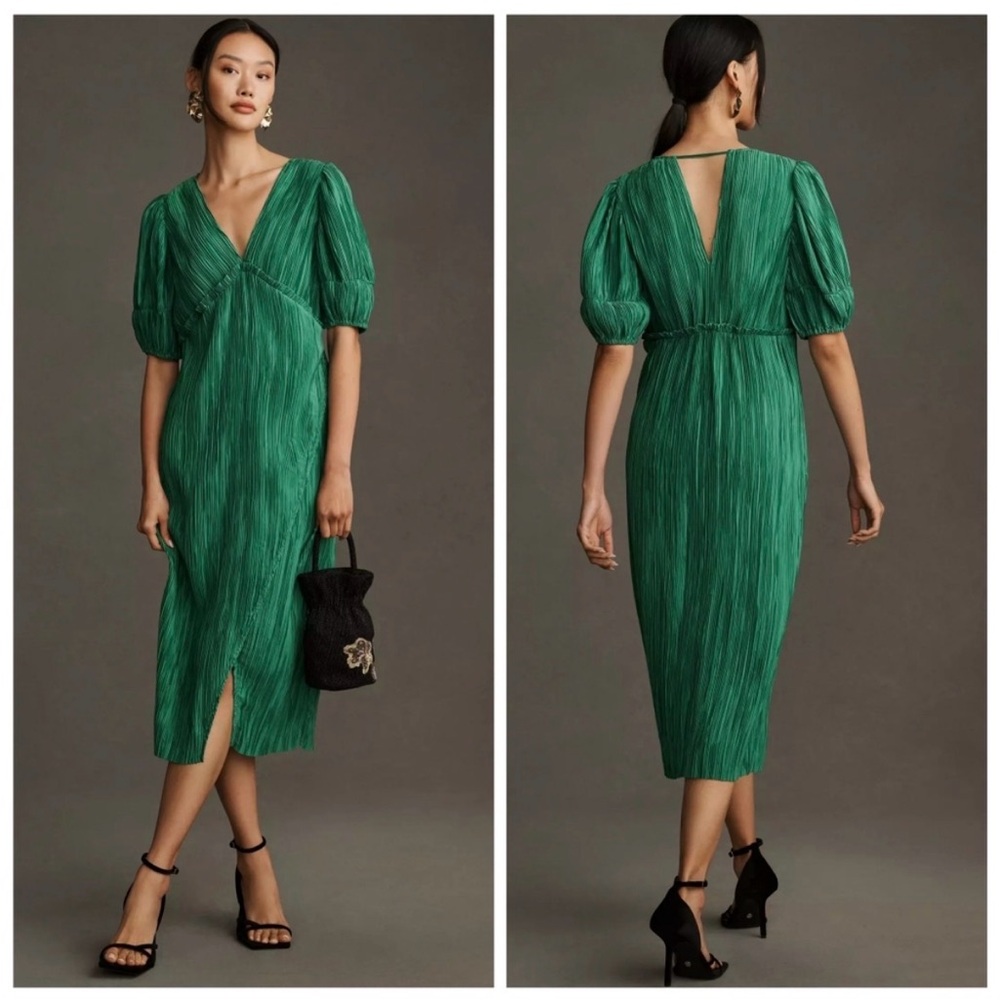Elegant Green Dress - Picture 2 of 6